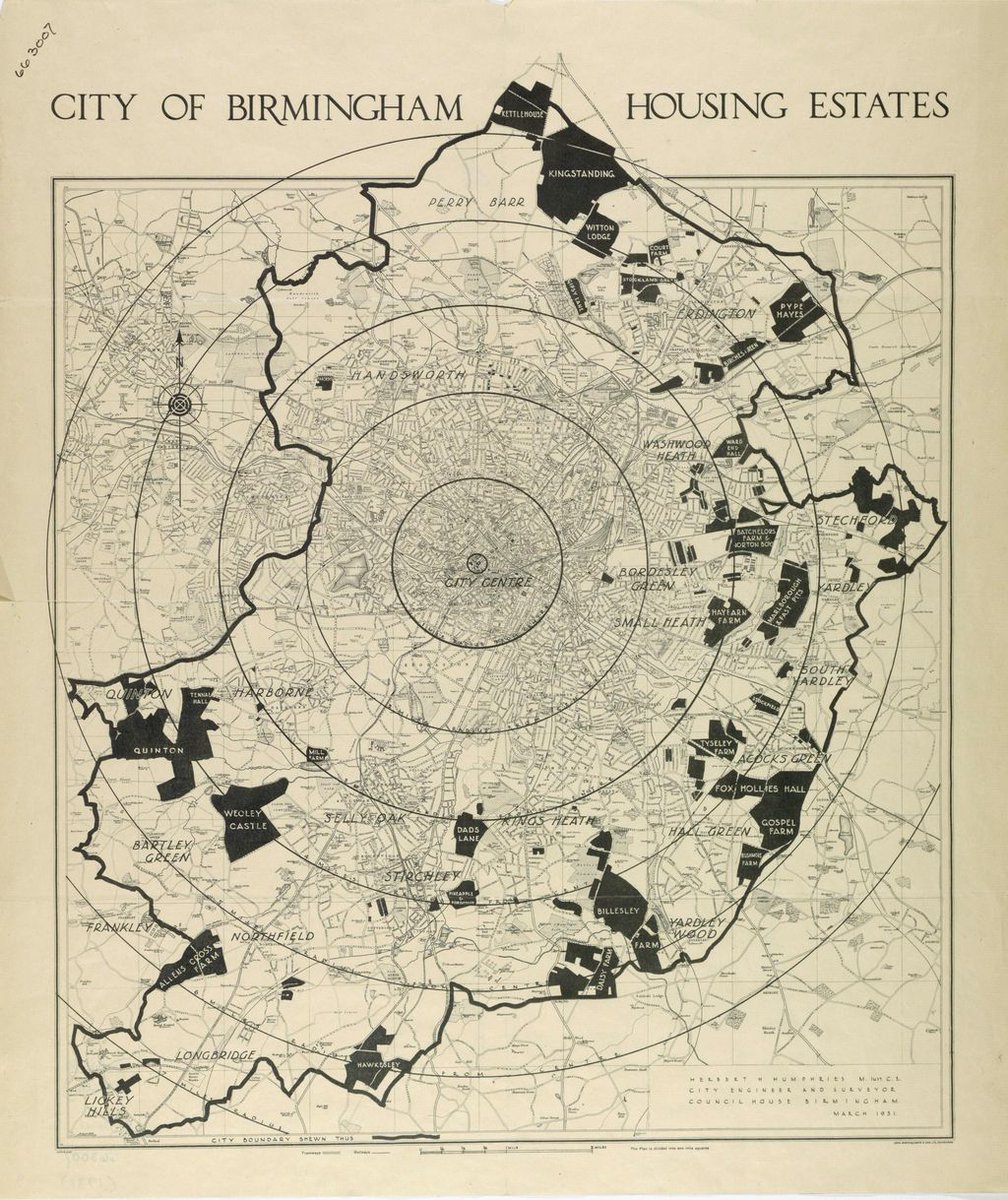 Birmingham Archives & Collections (@theironroom) on Twitter photo #MapOnATuesday This time it’s this map of the City of Birmingham housing estates, 1931 – produced by Herbert H. Humphries, City Engineer and Surveyor. Ref - MAP/663007 <a href="/LibraryofBham/">LibraryofBirmingham</a> #MapOnATuesday This time it’s this map of the City of Birmingham housing estates, 1931 – produced by Herbert H. Humphries, City Engineer and Surveyor. Ref - MAP/663007 <a href="/LibraryofBham/">LibraryofBirmingham</a>