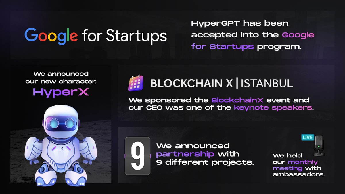 hypergpt's tweet image. Wooww May, you were such a rollercoaster! 🌟 Check out our Monthly Recap!

Let&apos;s dive into what happened with HyperGPT this month! 🚀

#MayRecap #HyperGPT