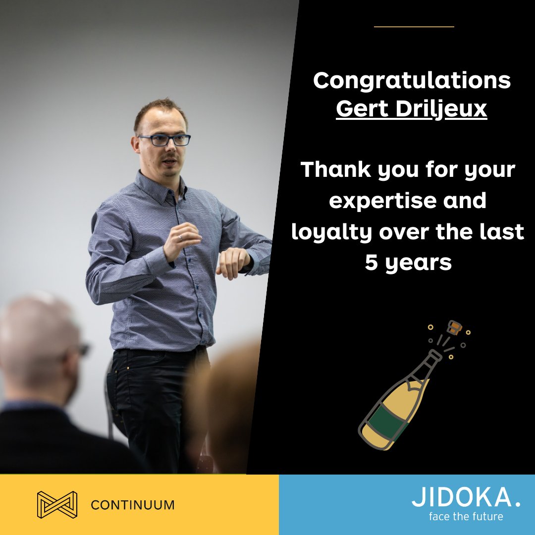 continuumbe's tweet image. Today, we’re thrilled to celebrate a significant milestone. Gert Driljeux has been an integral part of Continuum-Jidoka for five fantastic years! 🌟
#AnniversaryCelebration #CompanyMilestone #TeamSuccess #EmployeeSpotlight #TechExcellence #SpringBoot