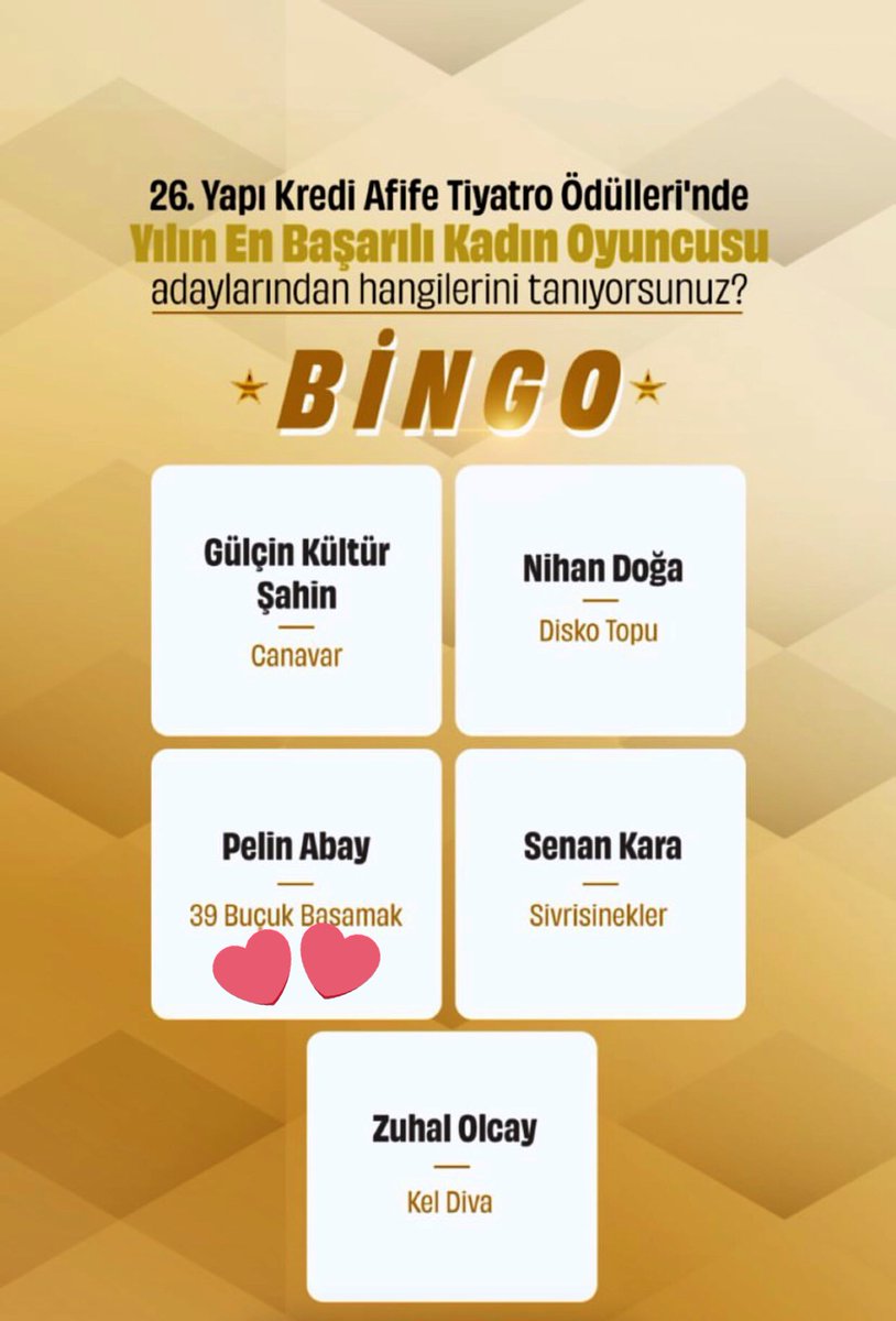 İnşallah bu ödülü almaya gideriz🥹 çok ama çok çoooook istiyorum 💙

#PelinAbay