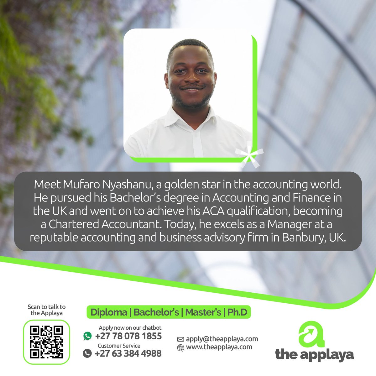 theapplaya's tweet photo. What's your dream job? Try going to study abroad and see if you won't make it the top.  
You can start your application to the UK, USA, AUSTRALIA, POLAND, INDIA, CANADA on our WhatsApp Chatbot and our assistance is free. Send hi to https://t.co/gr7MY4Pr4Z 

#studyabroad https://t.co/Oird9d4bFn