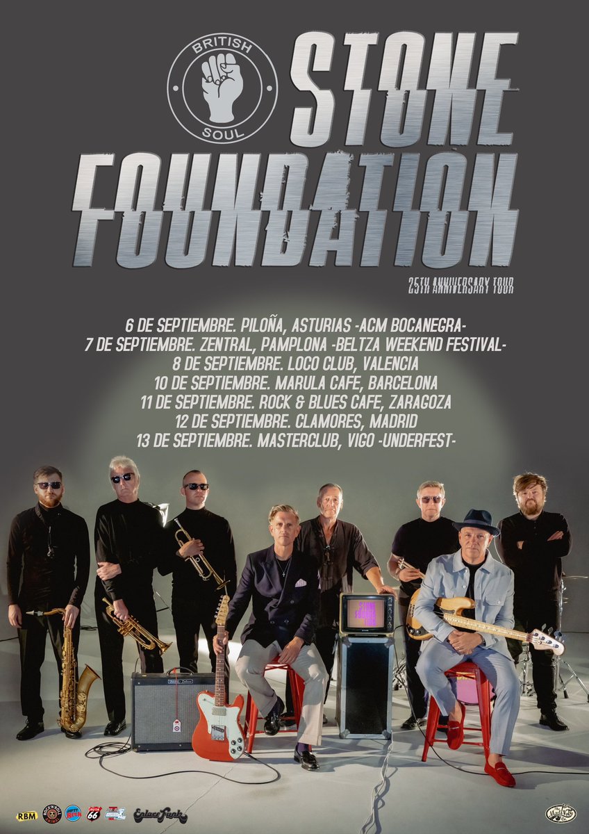 The full list for this years Spanish tour 🇪🇸all tickets on sale at stonefoundation.co.uk