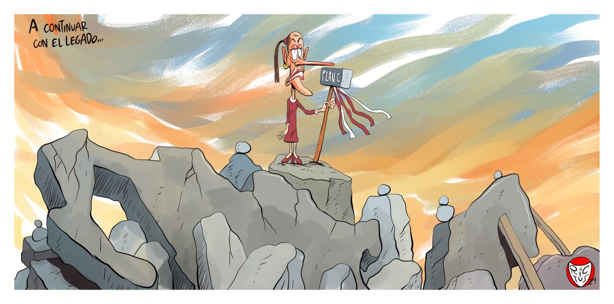 monerorictus's tweet photo. "A continuar con el legado". Cartón publicado en @ElFinanciero_Mx https://t.co/sEh7W4peBr