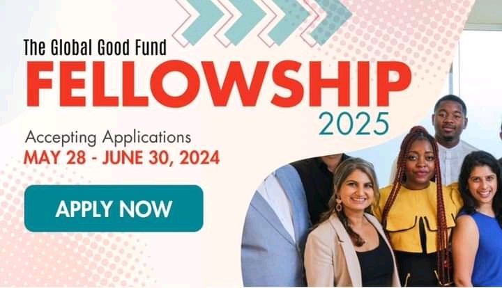 Opportunity Corner

🌍 Are you an entrepreneur working to solve the world’s most pressing social issues? Apply for the 2025 Global Good Fund Fellowship today! 
Deadline: Applications close June 30, 2024.
Apply at : rb.gy/mj6owb

#investingintheyouth
#youthempowerment