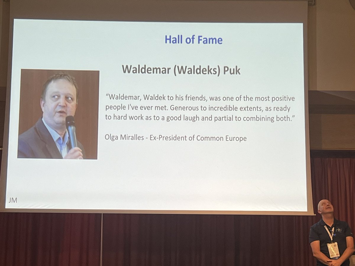 The best President of common Europe Waldeck gets Hall of Fame #ibmi #comeur