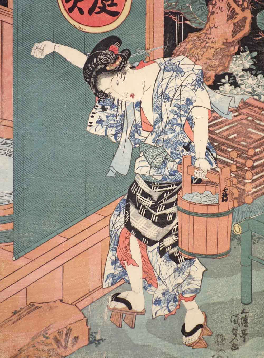 絵　赤い毛虫のたわし 太田記念美術館 Ota Memorial Museum of Art on X: 