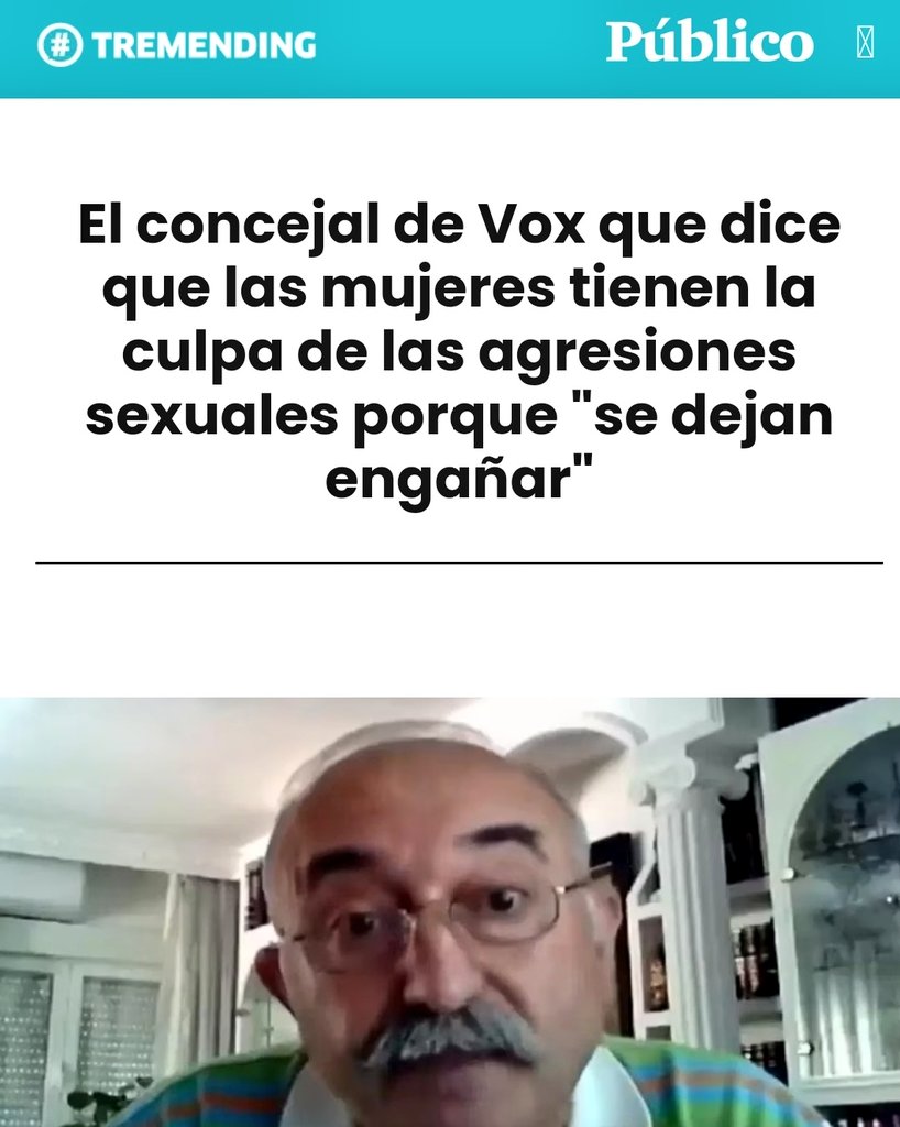 VOX defiende a las mujeres de las agresiones #machistas, siempre que los agresores no sean hombres españoles de derechas, fachas, curas o militantes de VOX, esos gozan de impunidad.