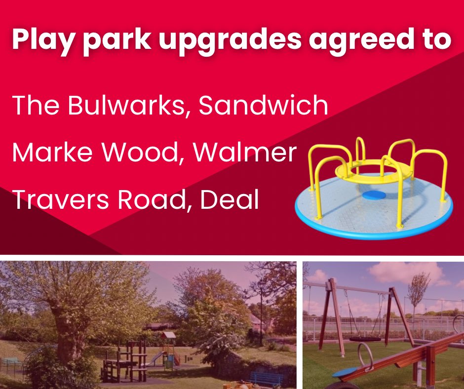 Last night, Labour cabinet agreed to spend nearly £180,000 across 3 play parks in our district. 

DDC, town councils and other contributions make up this total spend. 

#Labour