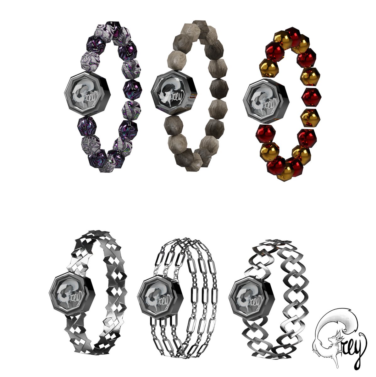 You ever wanted a cute bracelet with yur own pic? Here you go!

- Touchable with projection!
- Swap in your own picture!
- Unity ready!
Comes in a variety of 8 different bracelet styles!
+ 3 tex for 2D chains
+ 3 tex for 2-tone pearls
+ 7 pride flag pearl
payhip.com/b/pwyi4