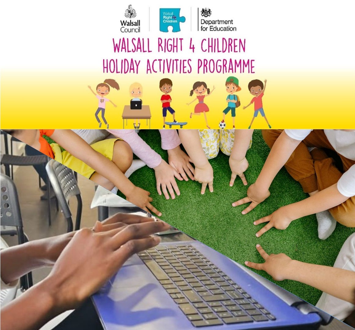Coming soon! The Summer HAF Programme will be running from 29th July to 22nd August.

The HAF portal will be going live on 20th June from 10am, so you'll be able to book onto the holiday camps and activities. #HAF2024

For more info click here: go.walsall.gov.uk/.../holiday-ac…...