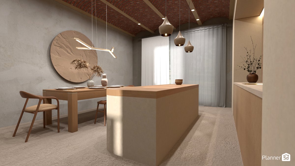 AmateurDesign's tweet photo. Calm Countryside Kitchen 🧡

How would you rate this space and would you add/change anything? Inspired by stunning work by mariatorres.3d! 🔥

⚡️3D: https://t.co/H5yeMrdCT4
⚡️Join: https://t.co/NyBcZnES67
#interiordesign #homedesign #easyinterior #countryside #modernkitchen https://t.co/EBjZImKboN