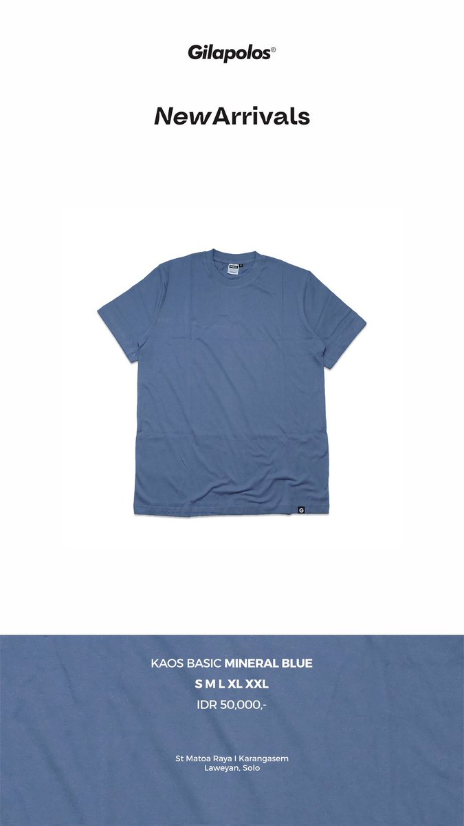 gilapolos's tweet image. New Arrival
#KAOSBASIC
Mineral Blue
50,000

#kaospolos