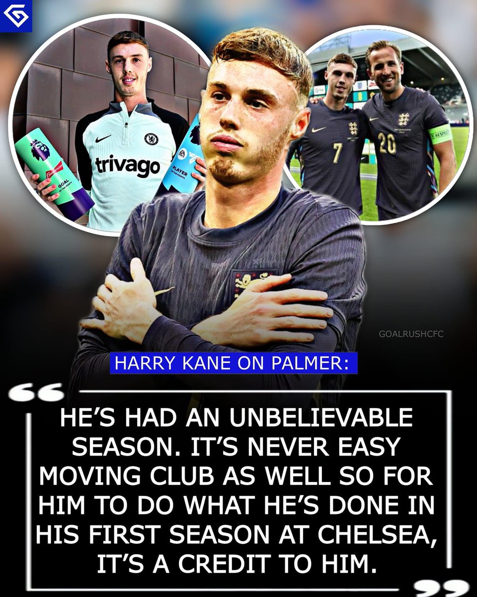 Harry Kane talking about Cole Palmer.