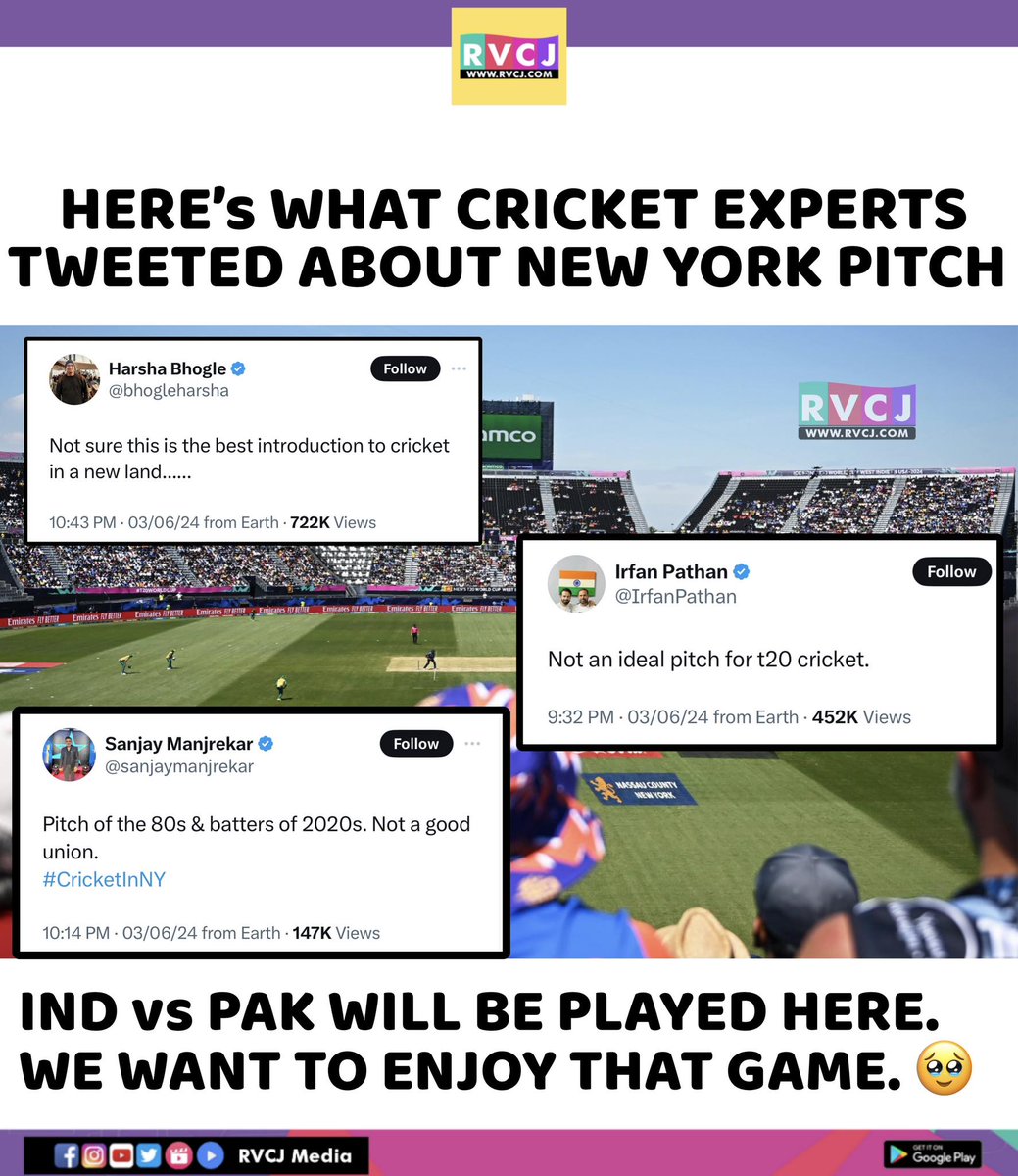 Cricket Experts on New York Pitch..