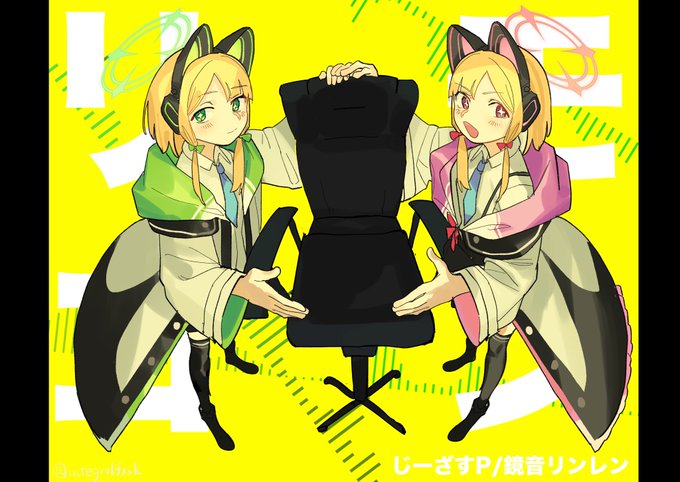 「cat ear headphones sisters」 illustration images(Latest)