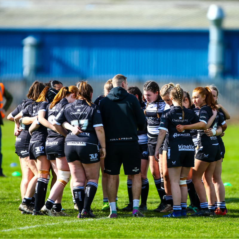hullfcofficial's tweet photo. 🗣️ Hull FC U16s Girls head coach Ben Thrope previews Wednesday's Yorkshire Cup Final clash against Greetland All-Rounders in West Yorkshire...

⚫️⚪️ #COYH | @ecostrad
