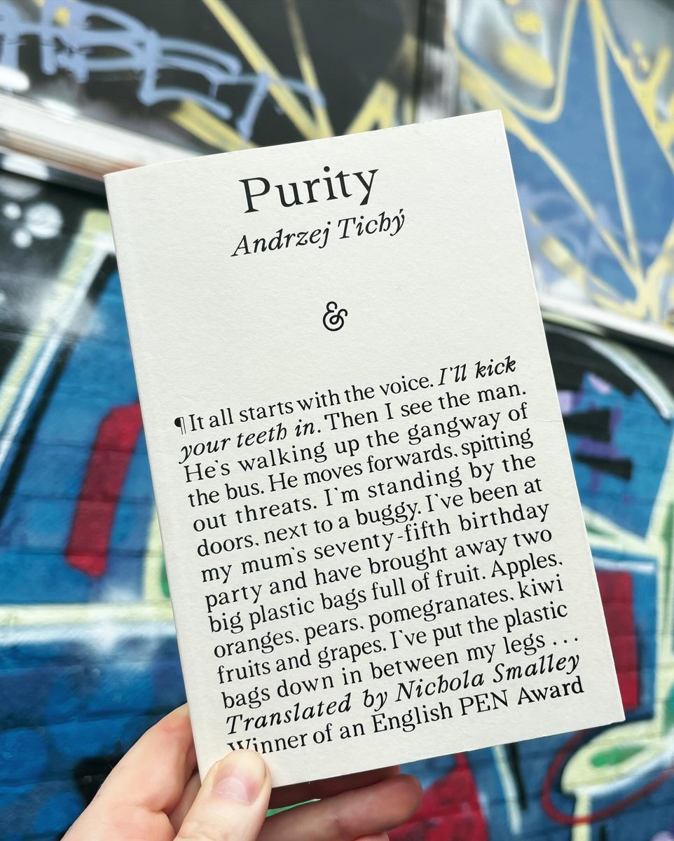 🎉 Happy publication day to Andrzej Tichý and his translator Nichola Smalley. PURITY is now out in the world! A collection of short fiction that weds social realism and experimental prose to produce a portrait of life in the modern city like no other.

uk.bookshop.org/a/1044/9781913…