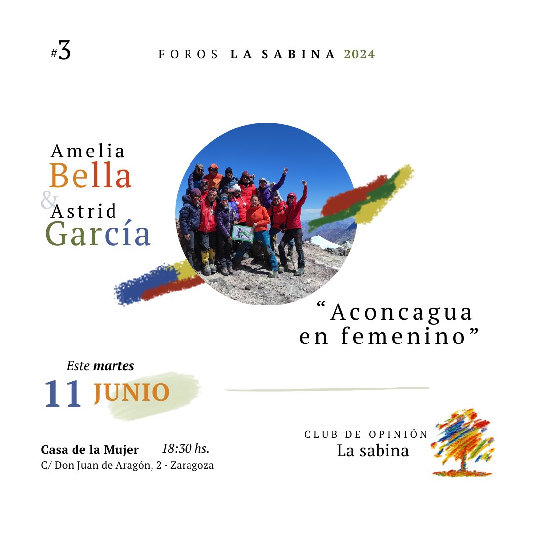 Nos vemos este martes 11 de junio a las 18:30hs en la Casa de la Mujer para conocer más a fondo la experiencia de nuestra querida sabina Amelia ¡Os esperamos!