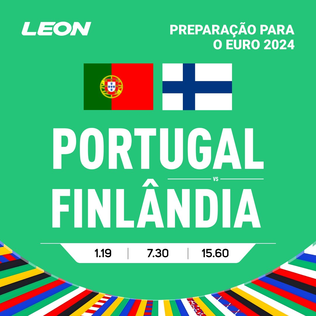 leonbetpt's tweet photo. Já se afinam as gargantas para o início do Euro 2024, mas antes há lugar aos habituais jogos de preparação.

⚽ Portugal vs. Finlândia (Amigável)
🗓️ 4 de junho, terça-feira
⏰ 19:45
🏟️ Estádio de Alvalade (Lisboa)

Quem vai levar a melhor? 

https://t.co/UpJPLt9E7q https://t.co/jmZqlFzvv2