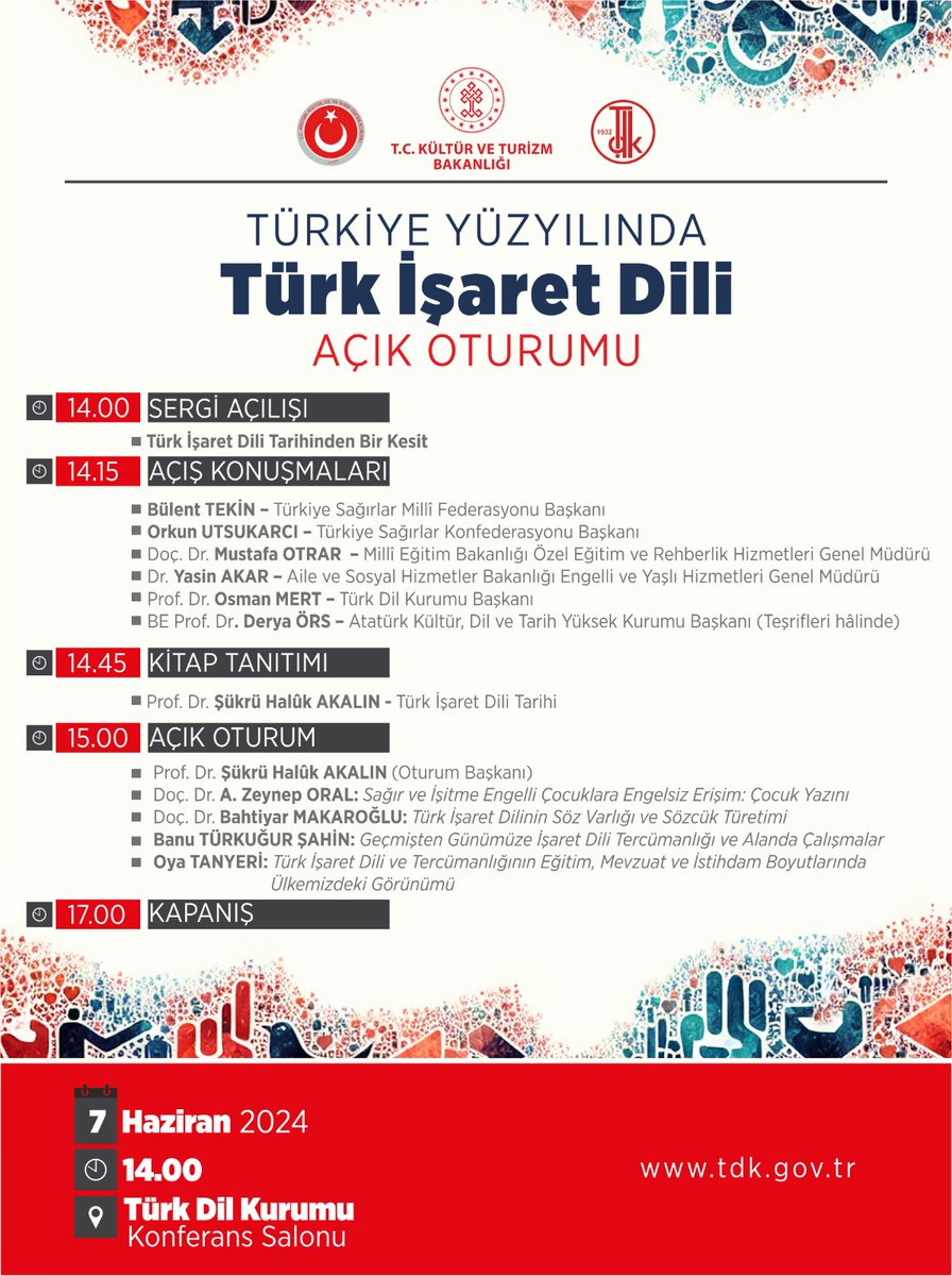 Türkiye Yüzyılında Türk İşaret Dili 
Açık Oturum