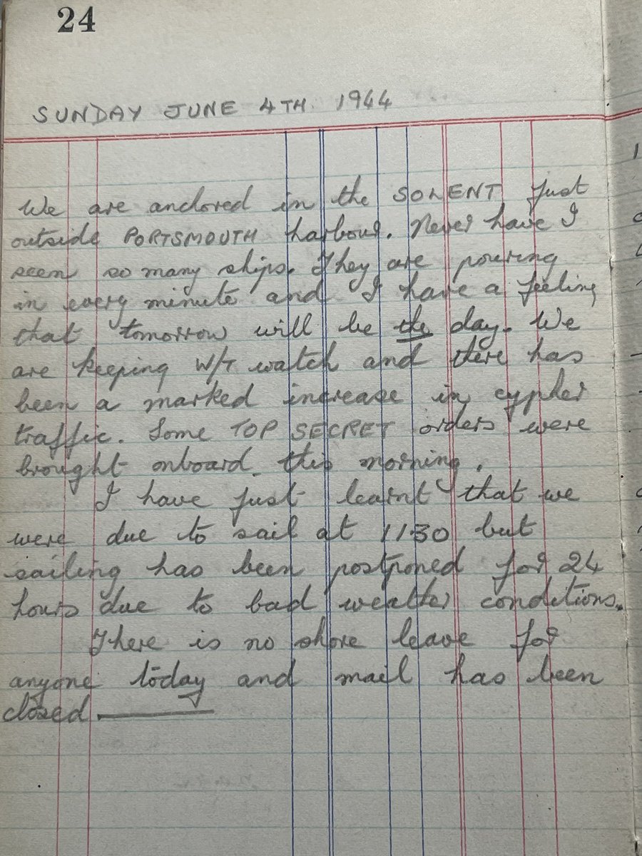Sarah Chapman (@sarahchapman30) on Twitter photo Thinking of my 17 year old Dad, a coder on the 1st ship over at DDay - minesweeper HMS Pickle. I have his diaries #DDay80 <a href="/I_W_M/">Imperial War Museums</a> <a href="/RoyalNavy/">Royal Navy</a> Thinking of my 17 year old Dad, a coder on the 1st ship over at DDay - minesweeper HMS Pickle. I have his diaries #DDay80 <a href="/I_W_M/">Imperial War Museums</a> <a href="/RoyalNavy/">Royal Navy</a>