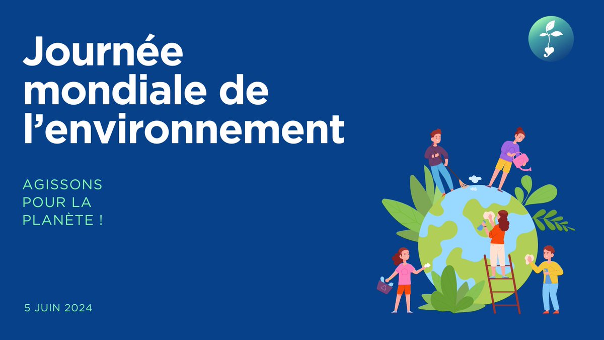 Aujourd'hui, c'est la Journée mondiale de l'environnement. 

Chaque année, nous célébrons le 5 juin cette journée de sensibilisation à l'environnement. 

Pour en savoir plus, rendez-vous sur le site des Nations Unies : un.org/fr