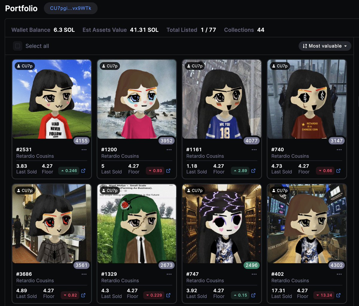 Legion is glad to announce that we acquired 10 Retardio NFTs. 

Retardio has become a cultural phenomenon in crypto that emphasizes the power of retail investors.

We welcome Retardio Cousins #2531, #1200, #1161, #740, #3686, #1329, #747, #402, #1202, and #4183 to our treasury.