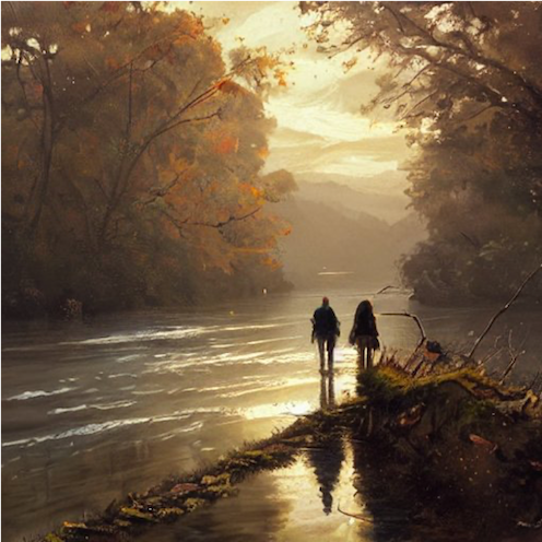 Walking along the river – a 1/1 #NFTartwork that's a must for dedicated #nftcollector #nftcollectors . Elevate your #NFTCollections or #NFTGallery with this unique piece.

#NFTCommunity #NFT #nftart #nftarti̇st #NFTs #OpenseaNFTs 

opensea.io/assets/matic/0…