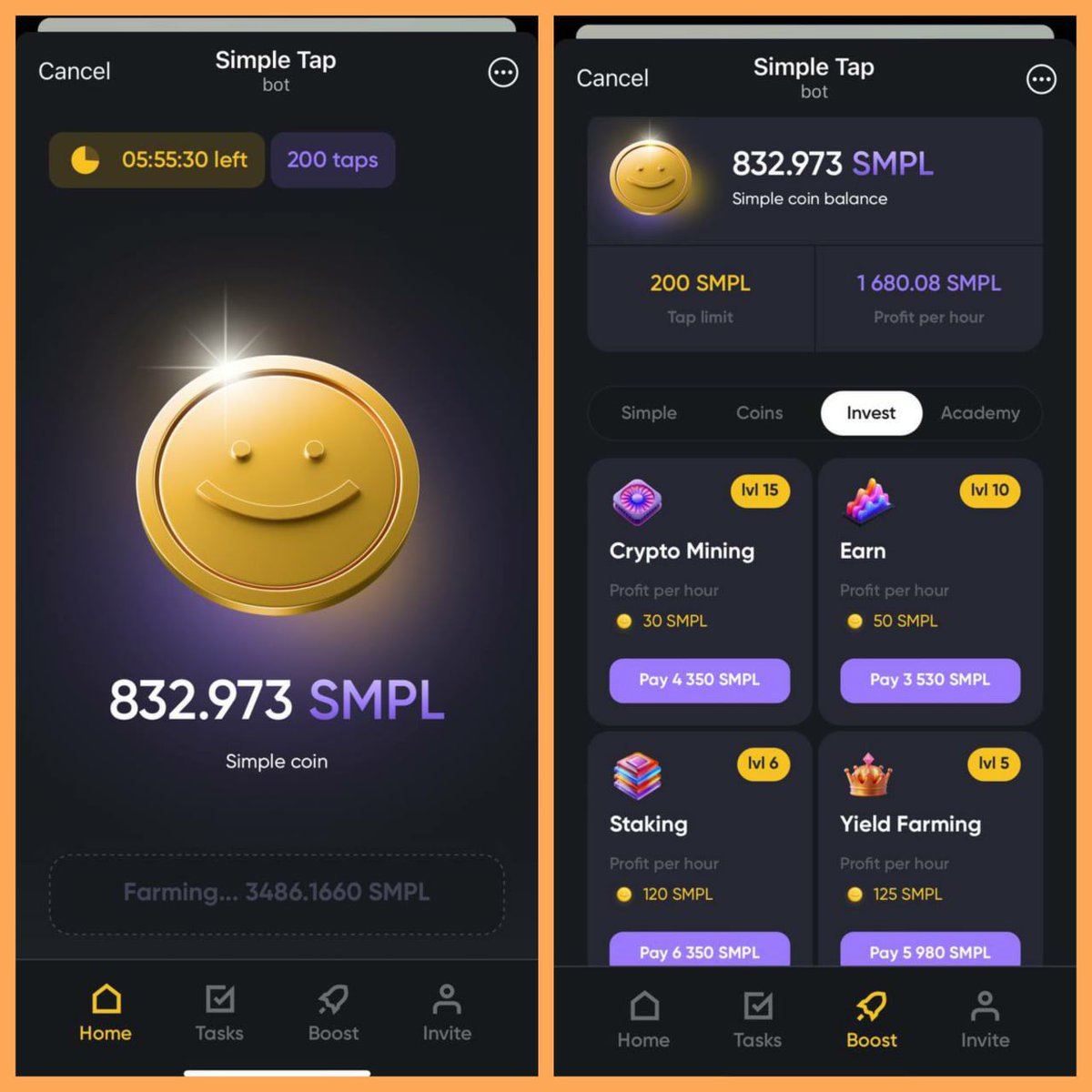 Great Project ! Upgrading like HAMSTER KOMBAT 🎉 Simple is an EU-regulated  cryptocurrency exchange. The app is now a platform for exchanging all  things crypto, with over 200 top coin and token