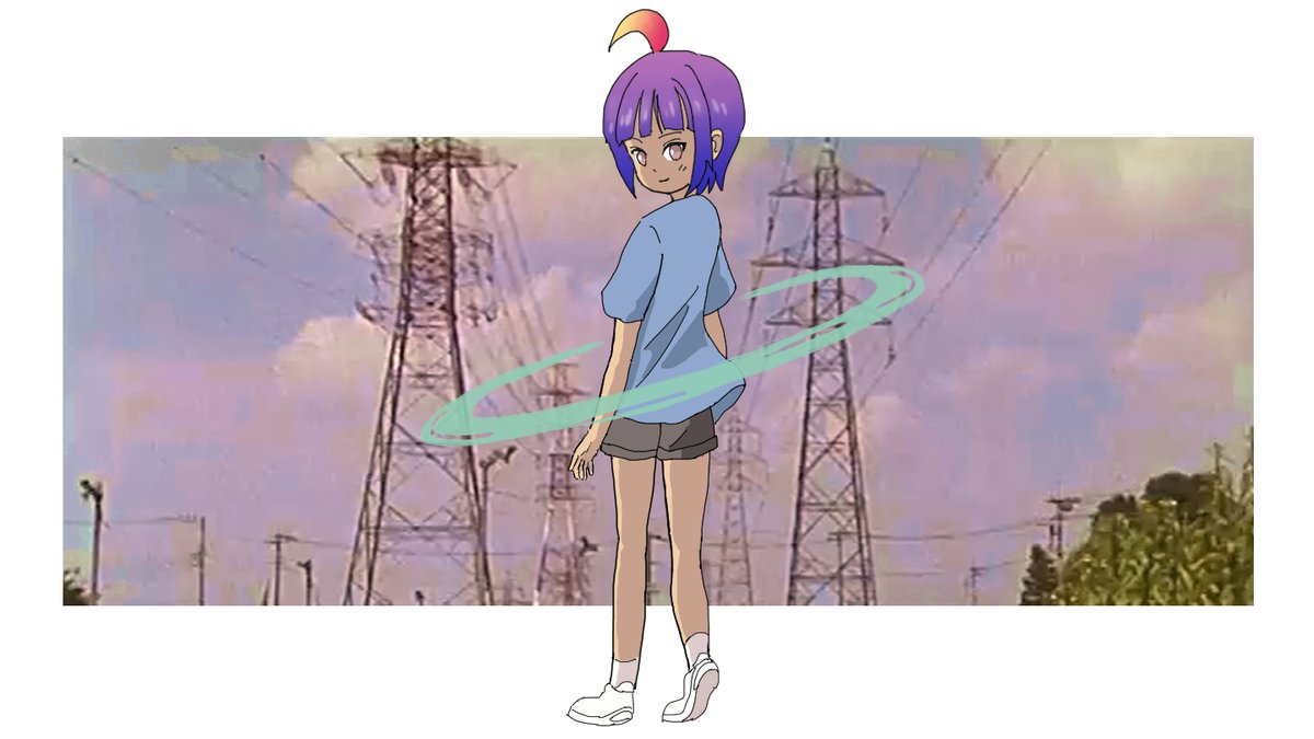 sequenceroid's tweet image. ミクちゃんが歌ってくれたわたしねむの不人気曲の1つである「転校生は謎の宇宙人X」のサムネを新しくしたくなり描いてみました!転校生の輪っか、4Dプラネタリーリングの内側に入ると共にタイムトラベルやあちこち行けます𖠰来る夏、この曲と失った夏を探す旅に行きませんか？
youtu.be/KdgGoHC2f50?si…