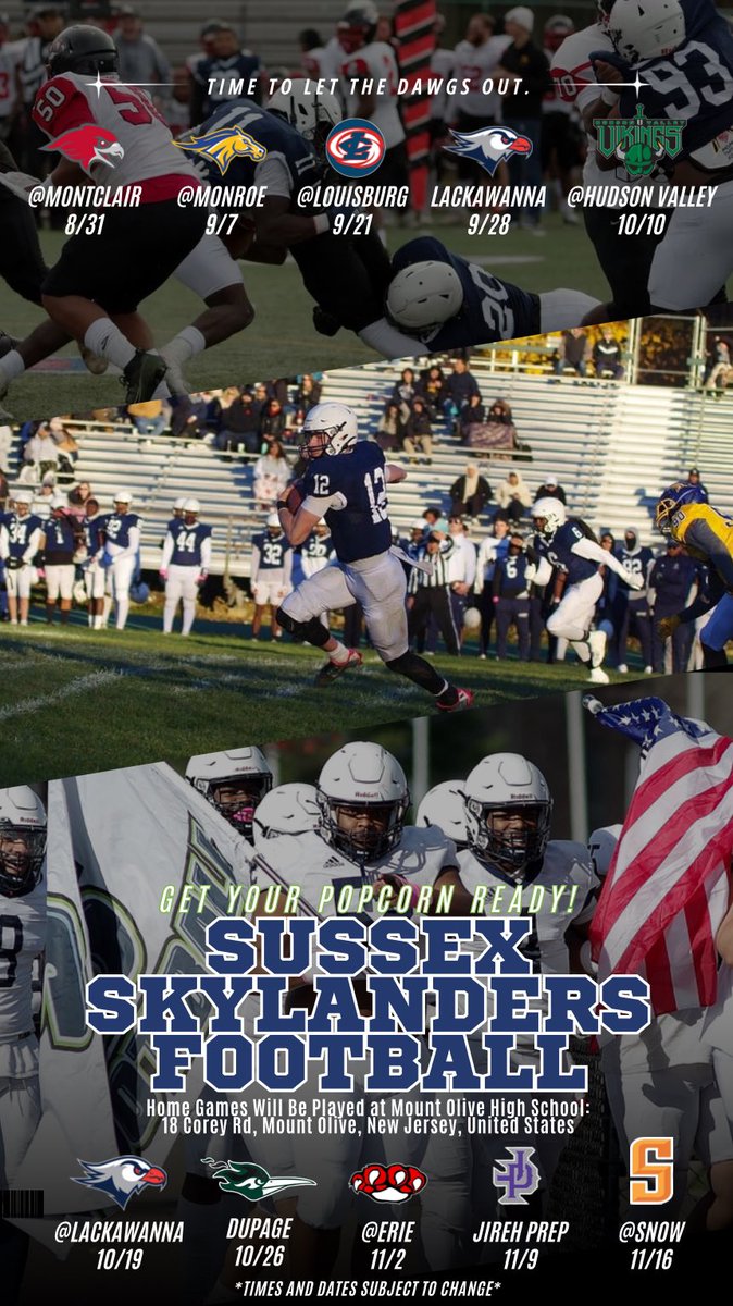 Mike Barfield | M.S., CSCS, CNC (@_coachbarfield) on Twitter photo Ladies and gentlemen, get your popcorn ready!
73 Days until Fall Camp.
88 Days until Scrimmage.
95 Days until Official 2024 Kickoff.
<a href="/Sussexfootball5/">Sussex Football</a> <a href="/CoachJrob2/">James Robertson</a> <a href="/KrumichSports/">Coach Luke Krumich</a> Ladies and gentlemen, get your popcorn ready!
73 Days until Fall Camp.
88 Days until Scrimmage.
95 Days until Official 2024 Kickoff.
<a href="/Sussexfootball5/">Sussex Football</a> <a href="/CoachJrob2/">James Robertson</a> <a href="/KrumichSports/">Coach Luke Krumich</a>