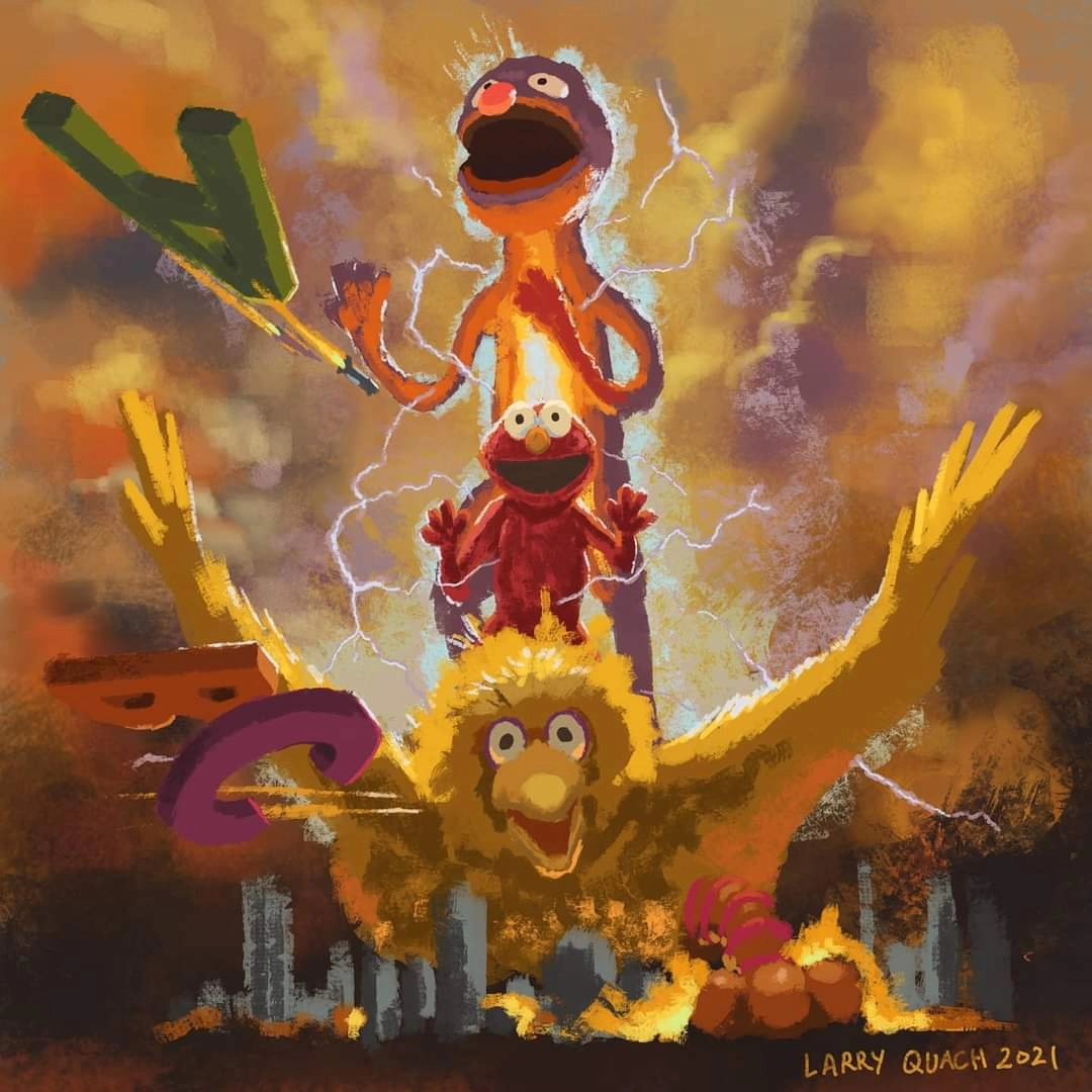 #Kaijune Day 4 - Biggest Bird

This is the second time I did Sesame Street characters as Kaiju. The first time was for #Furbruary a few years ago. 

 #Kaiju #Kaijune2024 #sesamestreet #bigbird #elmo #cookiemonster