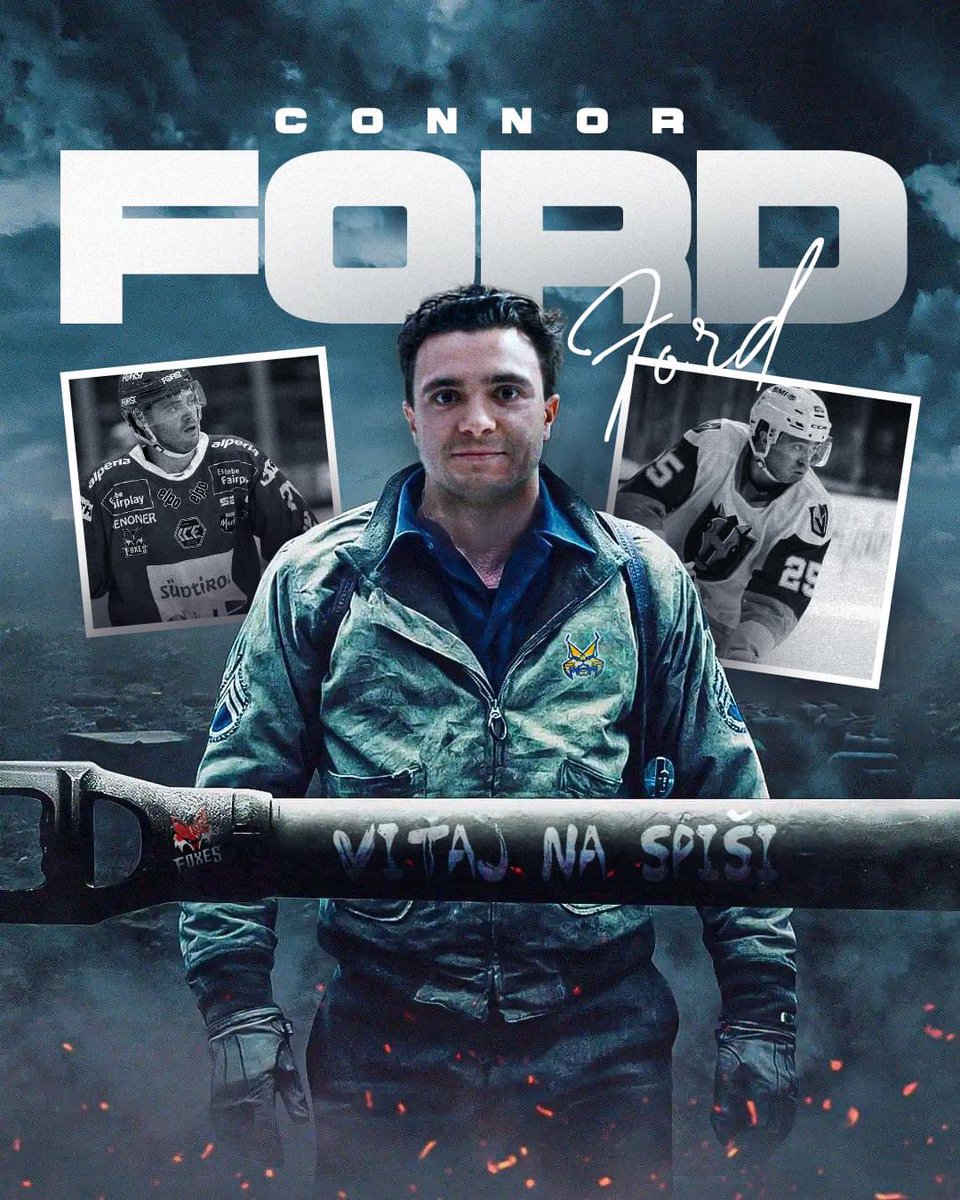 🟡🔵Ďalším novým legionárom v našom kádri je Američan Connor Ford.
Tento 26-ročný center k nám prichádza z nadnárodnej IHL, kde si obliekal dres @HCB_Foxes a bol to pre neho prvý angažmán v Európe. 

#jedenklubjednavasenjednarodina #viacnezhokej