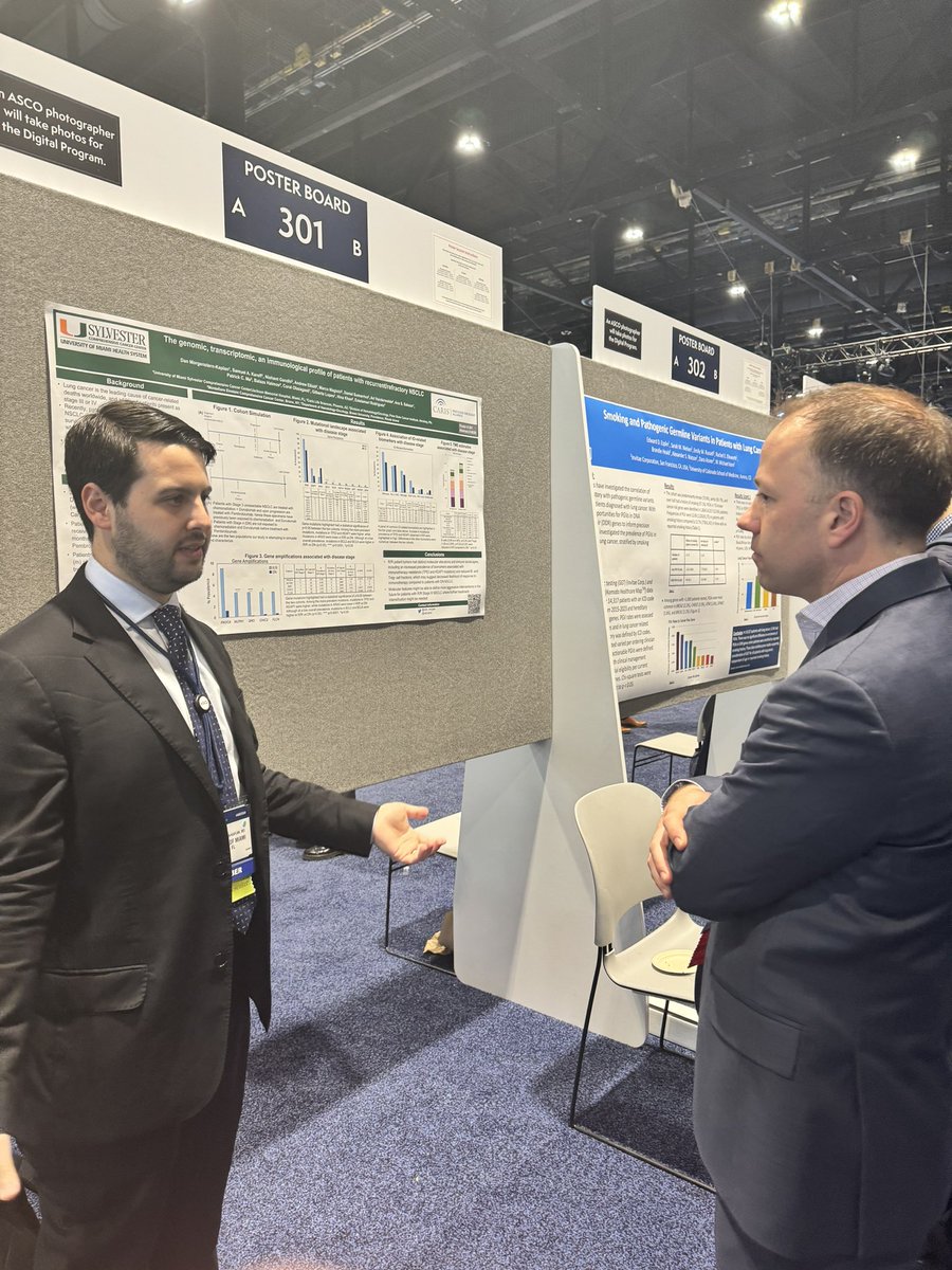 #ASCO24 🎉Congratulations to <a href="/dan_morgen/">Dan Morgenstern, MD, MSc</a> <a href="/UmJmhIMRes/">University of Miami Internal Medicine Residency</a> (applying for <a href="/HemOncFellows/">Hem-Onc Fellows Network</a>)hip for his poster on The genomic, transcriptomic, and immunological profile of patients with recurrent/refractory NSCLC.
Poster Board #: 301

➡️As more pts receive IO in early stage