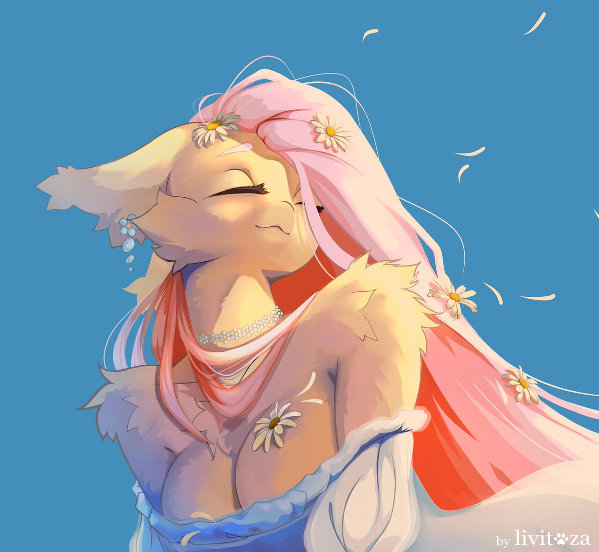 Summer has come, from which I decided to portray my joy for him ^^

I'm waiting for me to go to the village to collect daisies in the field qwq 

#mylittlepony
#Fluttershy