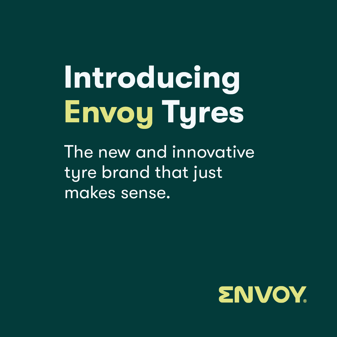 Introducing Envoy Tyres, the new and innovative tyre brand that just makes sense.

Follow our social channels to find out more or visit us at <a href="/THETIRECOLOGNE/">THE TIRE COLOGNE</a>, 4th-6th June, Hall 6.1 - Stand E038.