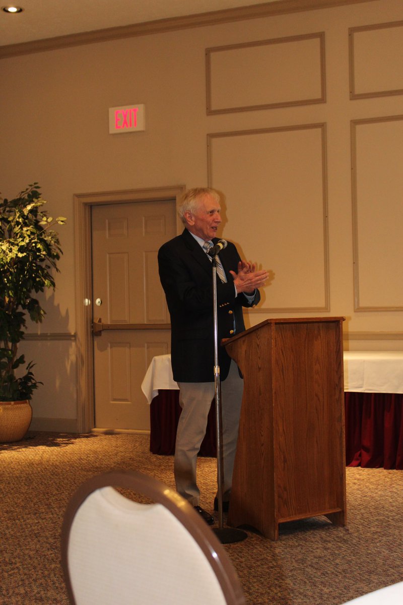 MCPSAC's tweet photo. Great to have Denny and Kathy Fries back home for our Chapter 5 Dennis E. Fries Awards Luncheon! Denny, closed out the ceremony! @NYSAAA6 #Legend #OneSection #OneState https://t.co/7sMFQ520Fr