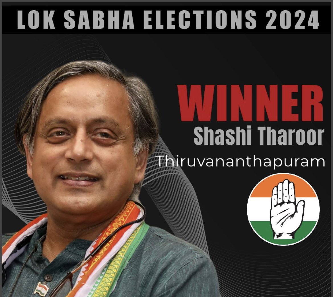 KumarMishrajee's tweet photo. Elected for 4th time What a MAN ! 
@ShashiTharoor @Tharoorians https://t.co/7hljP8Fofb