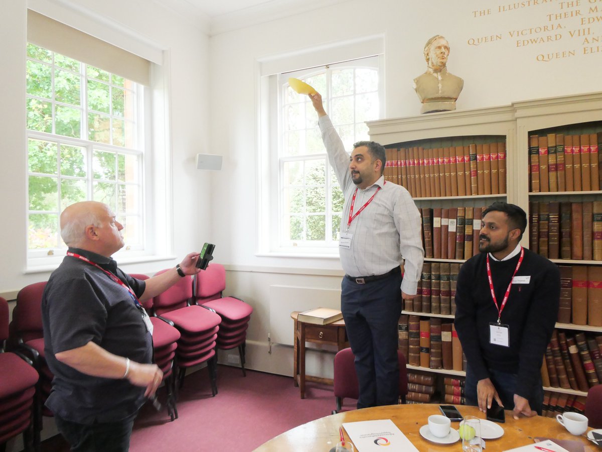WCLA_UK's tweet photo. How does mass affect resistance? Teachers practise mechanics at CPD day at Wellington College #wcta @Advanced_Maths https://t.co/nfklunPFyJ