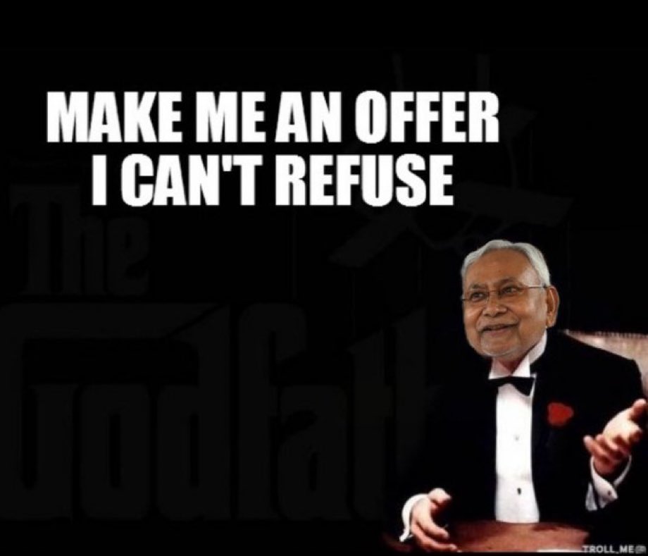 itsintrovert's tweet photo. Nitish Kumar  to  #INDIAAllaiance
 
#लोकसभा_आमचुनाव_2024 https://t.co/pjYtBME4aC