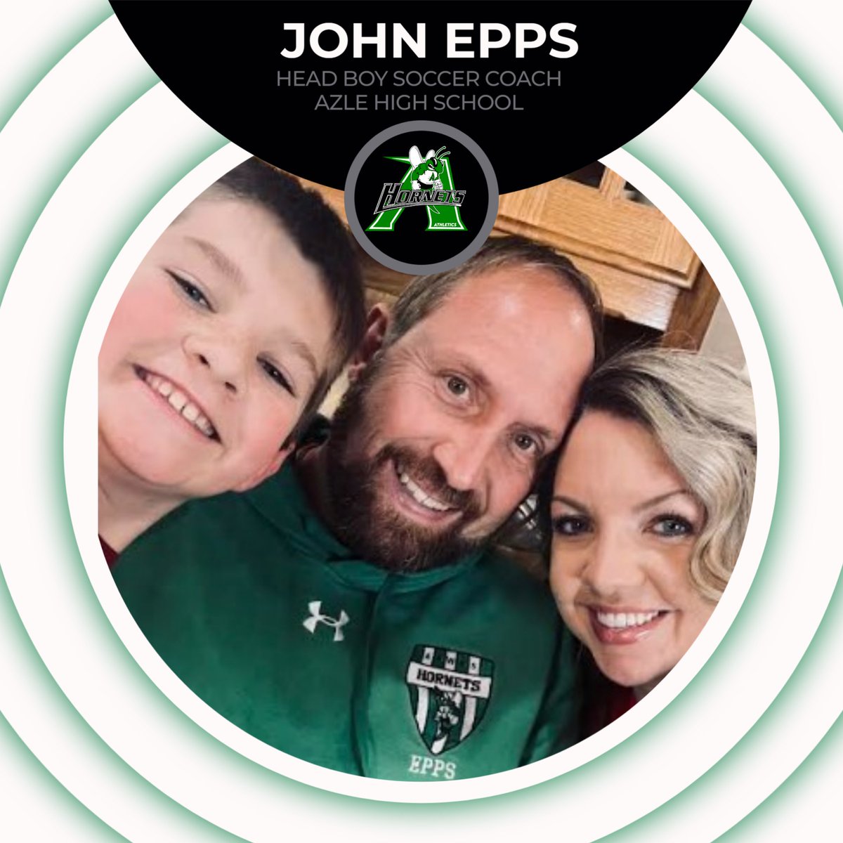 azleathletics's tweet image. Congratulations to Coach John Epps on being named AHS Head Boys Soccer Coach! ⚽💚
Read more 👇 
azleisd.net/article/1630730
#WeAreAzle #HornetPride 
@AzleBoysSoccer