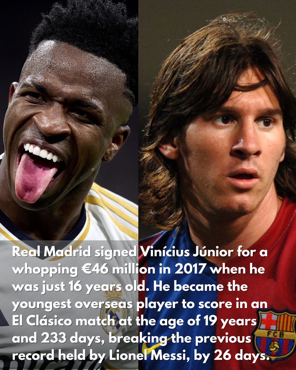 gsportsgh's tweet image. Since everyone is talking about him, why we don’t we join in? 

Here are some fun facts about Vinicius Jr. 

Poll in thread 👇🏾

#funfacttuesday #welovesportsculture ❤️⚽️🇬🇭