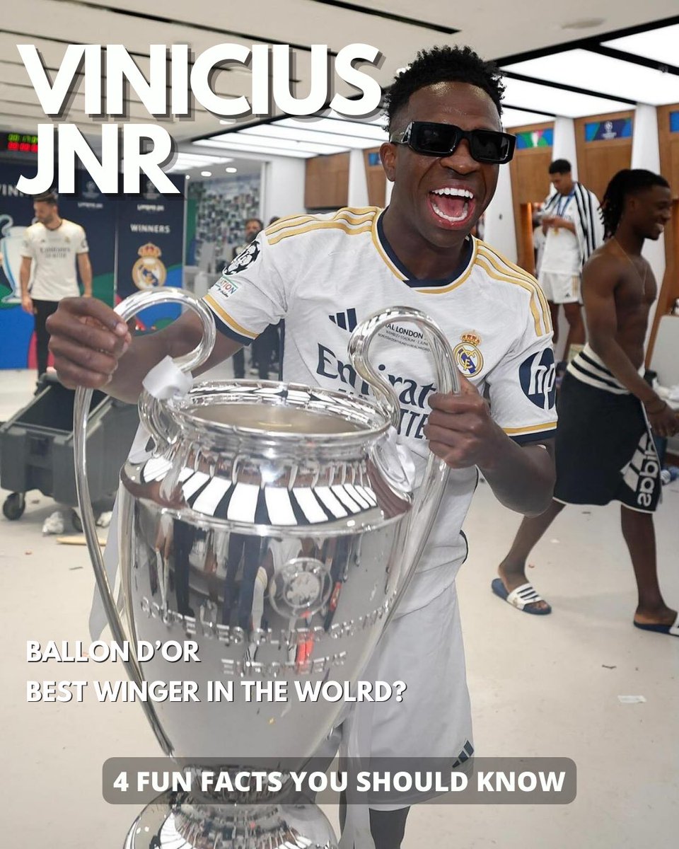 gsportsgh's tweet image. Since everyone is talking about him, why we don’t we join in? 

Here are some fun facts about Vinicius Jr. 

Poll in thread 👇🏾

#funfacttuesday #welovesportsculture ❤️⚽️🇬🇭