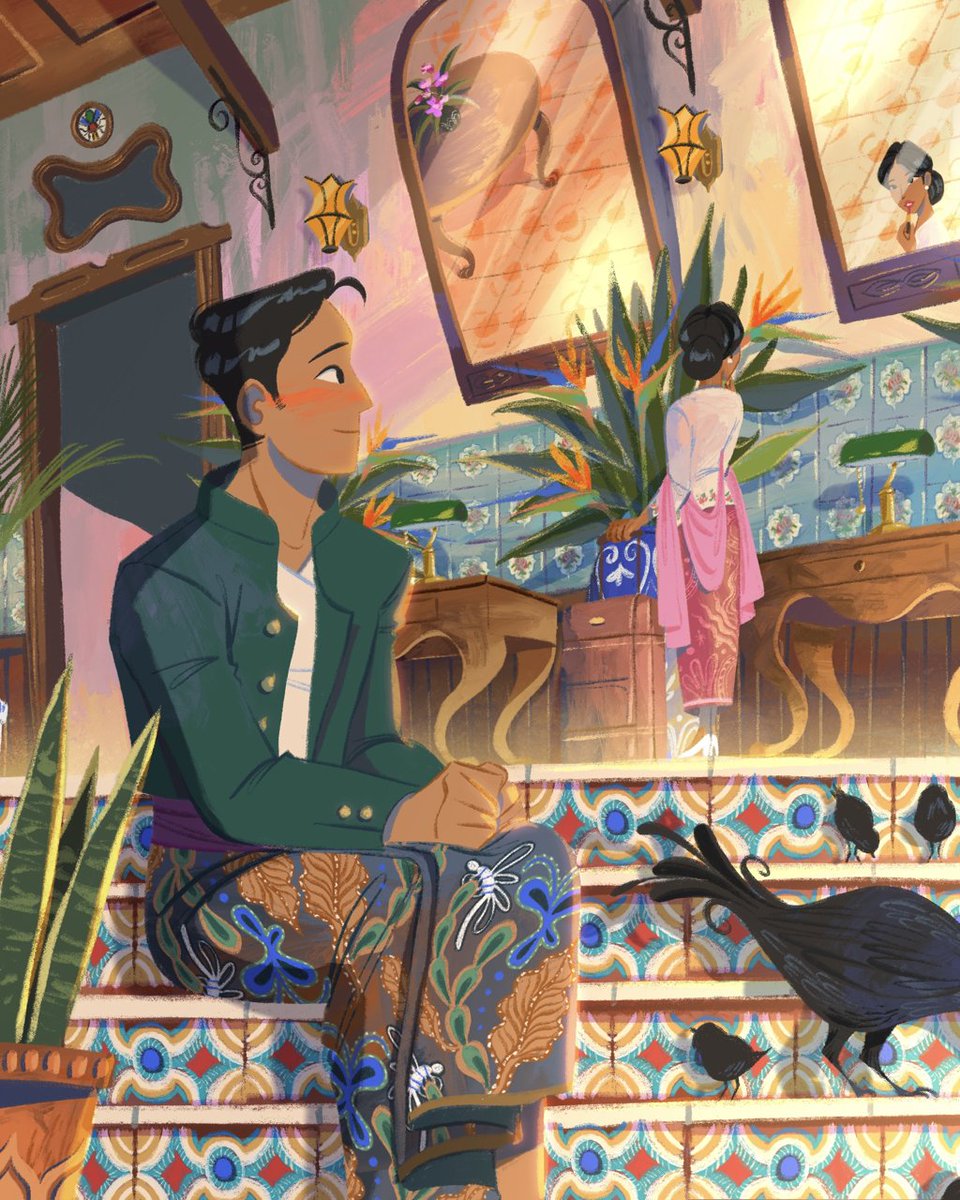 Procreate's tweet photo. As a self-taught artist, @Wastanahaikal explored many styles until he found harmony incorporating his Indonesian culture into his drawings. Inspired by Indonesia's folklores and culture; the vibrancy, eclectic, and loudness of his #Procreate artworks reflect them beautifully https://t.co/7fDHHvgZ0f
