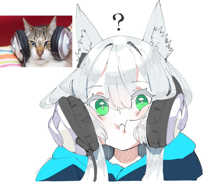 「animal ear fluff cat girl」 illustration images(Latest)