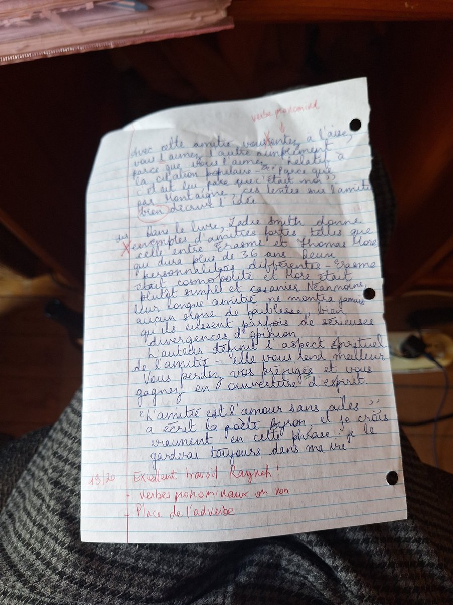 Lonerinyouryard's tweet image. I got 19/20 in my last written essay in French... you know you&apos;re making it when you can write in a Foreign Language.... #FLE #Frenchlanguage #learningFrench