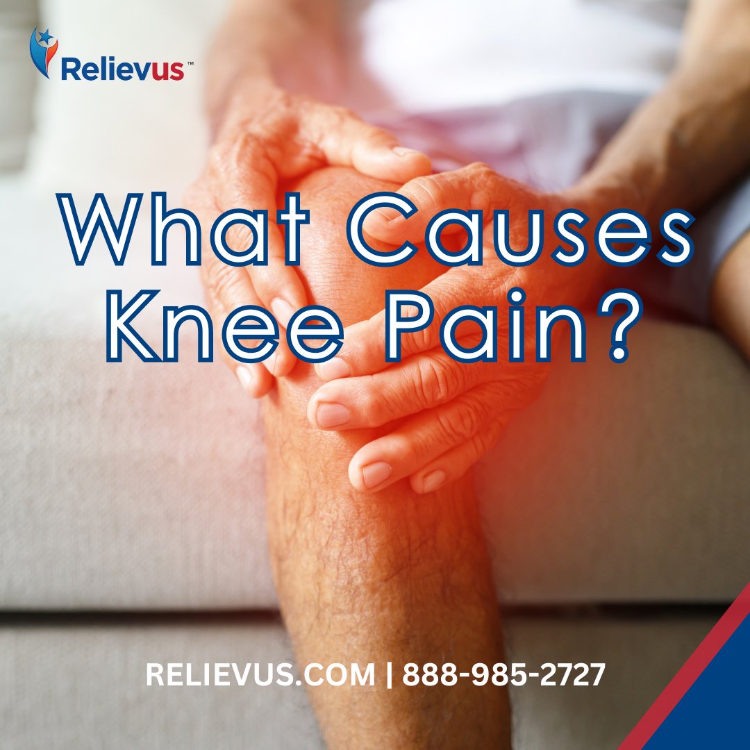Relievus's tweet photo. Knee pain can be caused by a variety of factors, affecting people of all ages. At Relievus, we understand how knee pain can impact your daily life. 

https://t.co/lWpMA9bWBo

#KneePain #Arthritis #Injury #PainRelief #Relievus 

888-985-2727 https://t.co/loYsp0o2Eg