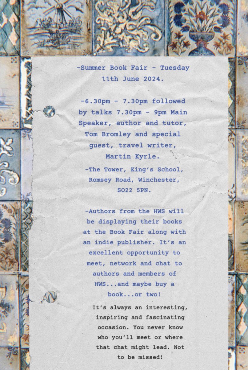 Summer book fair! 

#winchester #books #booksfestival #hampshire #writerscommunity