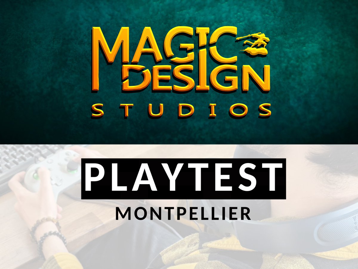🇫🇷Notre studio recrute des playtesters pour tester notre nouveau jeu non annoncé dans nos locaux à #Montpellier ! 🎮✨
Disponible en semaine fin juin et cet été ? Alors postulez en remplissant notre questionnaire ici 👉forms.gle/6kqKsScdfXmQoX…

#indiegame #playtest #Occitanie