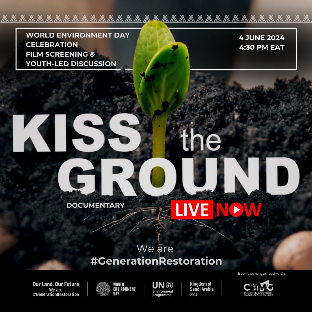 Tune in now from anywhere in the world for this free online youth-led #WorldEnvironmentDay event. Be part of the movement and get tips for #GenerationRestoration Watch here: eur02.safelinks.protection.outlook.com/?url=https%3A%…